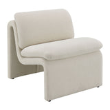 Jaeda Ivory Boucle Accent Chair - Ornate Home