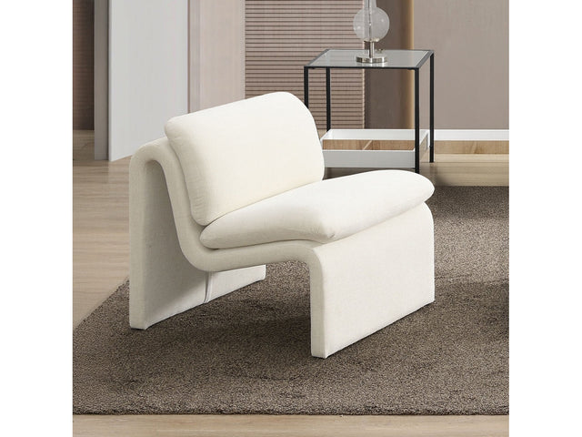 Jaeda Ivory Boucle Accent Chair - Ornate Home