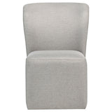 Jaelynn Beige Upholstered Parsons Dining Side Chair (Set of 2) - Ornate Home