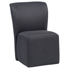 Jaelynn Charcoal Upholstered Parsons Dining Side Chair (Set of 2) - Ornate Home