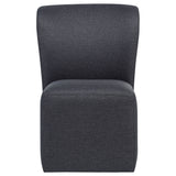 Jaelynn Charcoal Upholstered Parsons Dining Side Chair (Set of 2) - Ornate Home