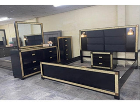 Jamani Black Nightstand - Ornate Home