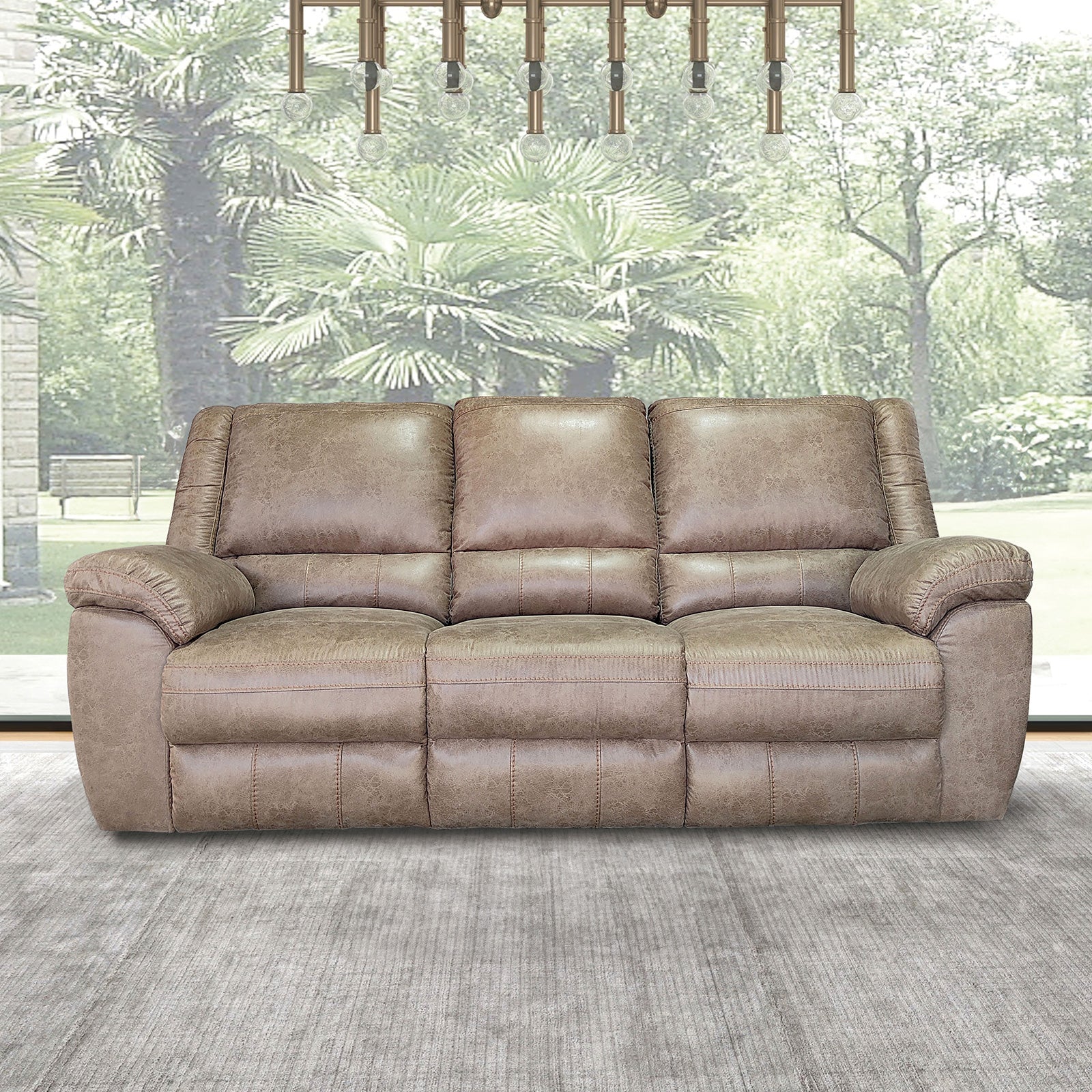 Jambi Brown Upholstery Living Room Set - Ornate Home