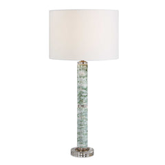 Jameis Green/White Marbled Table Lamp - Ornate Home