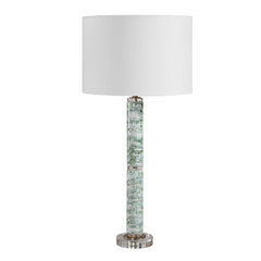 Jameis Green/White Marbled Table Lamp - Ornate Home