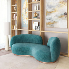 Jamela Teal Sofa - Ornate Home
