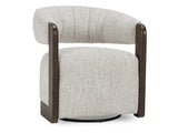 James Glacier Gray Swivel Accent Chair - Ornate Home