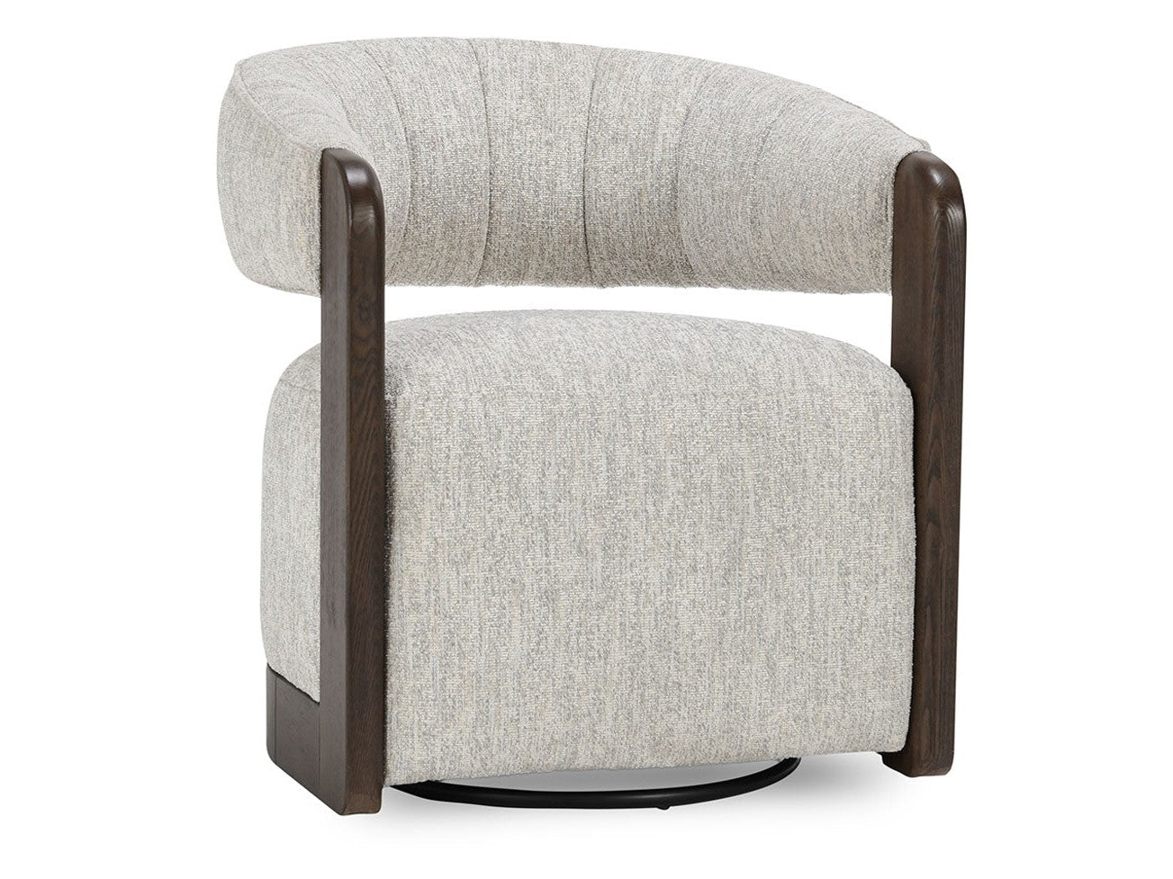 James Glacier Gray Swivel Accent Chair - Ornate Home