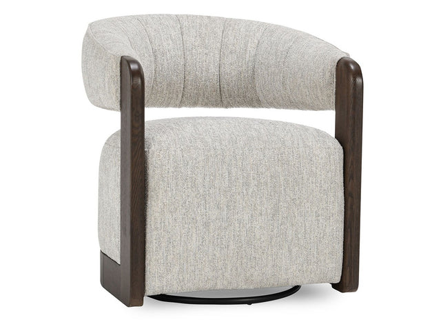 James Glacier Gray Swivel Accent Chair - Ornate Home
