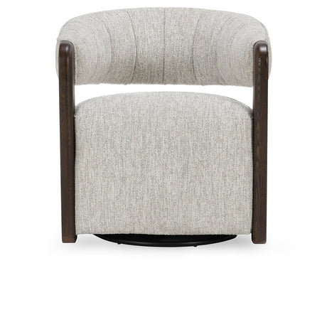 James Glacier Gray Swivel Accent Chair - Ornate Home
