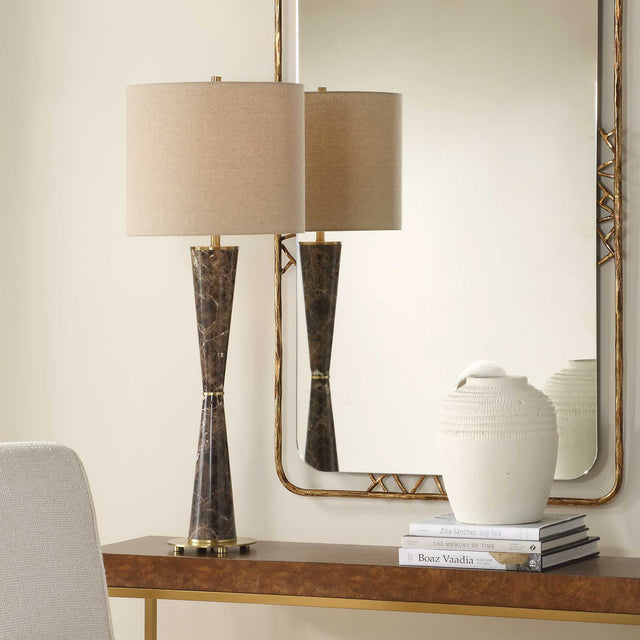 Jameson Brown Marble Cones Table Lamp - Ornate Home