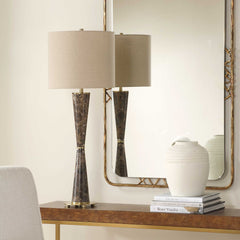 Jameson Brown Marble Cones Table Lamp - Ornate Home