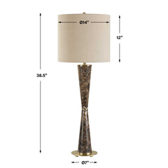 Jameson Brown Marble Cones Table Lamp - Ornate Home