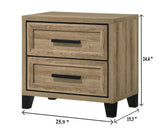 Jameson Natural Nightstand - Ornate Home