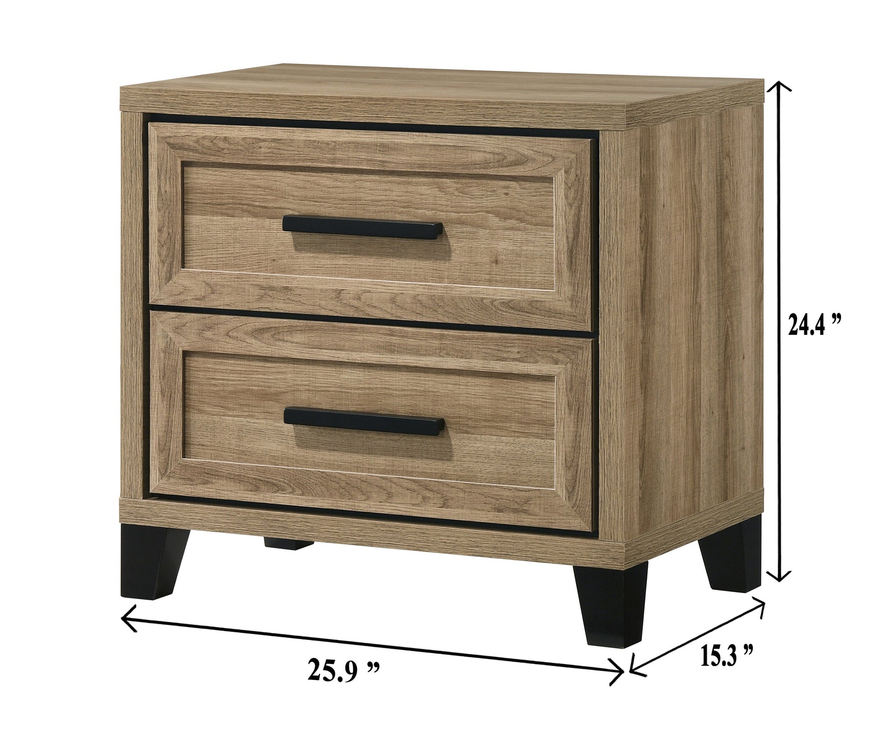 Jameson Natural Nightstand - Ornate Home