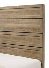 Jameson Natural Queen Panel Bed - Ornate Home