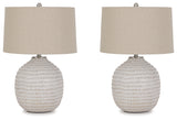 Jamon Beige Table Lamp (Set of 2) - Ornate Home