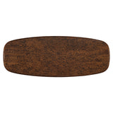 Jamonica Glossy Wood Grain Top/Gold Dining Table - Ornate Home