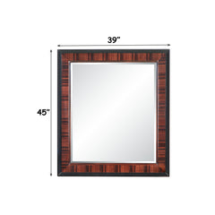 Jamonica Glossy Wood Grain Top/Gold Mirror - Ornate Home