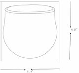 Janamuato White Geometric Cement Planter - Ornate Home