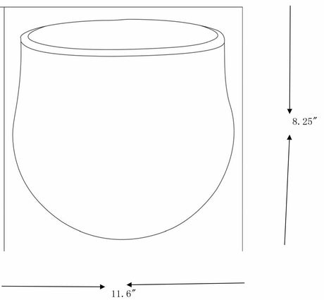 Janamuato White Geometric Cement Planter - Ornate Home