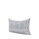 Janelle Cream/Indigo 14x26 Linen Lumbar Pillow Cover - Ornate Home