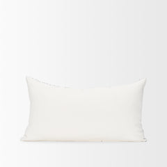 Janelle Cream/Indigo 14x26 Linen Lumbar Pillow Cover - Ornate Home