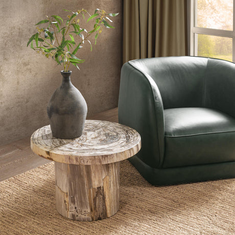Janelle Sepia Vein Accent Table - Ornate Home