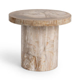 Janelle Sepia Vein Round Accent Table - Ornate Home