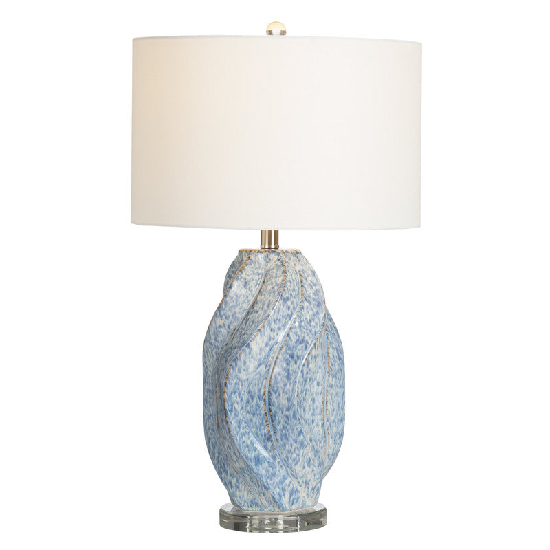 Janice Blue Swirl Table Lamp - Ornate Home