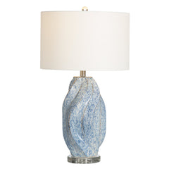 Janice Blue Swirl Table Lamp - Ornate Home