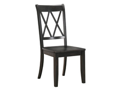 Janina Black Side Chair (Set of 2) - Ornate Home