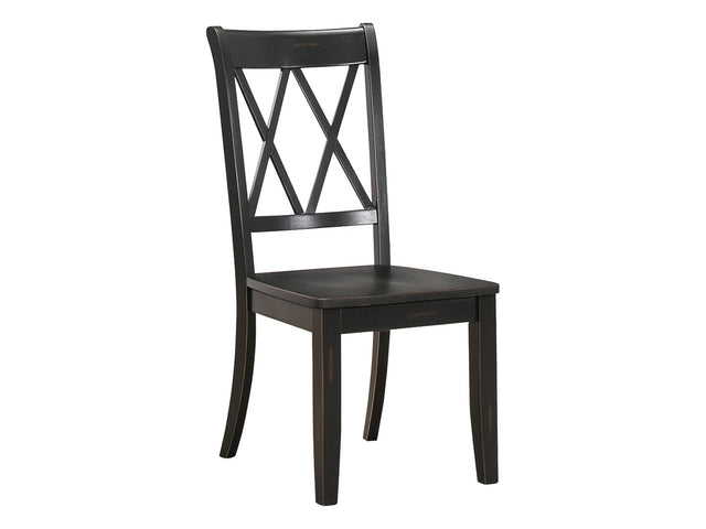 Janina Black Side Chair (Set of 2) - Ornate Home