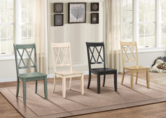 Janina Black Side Chair (Set of 2) - Ornate Home
