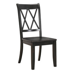Janina Black Side Chair (Set of 2) - Ornate Home
