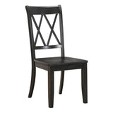 Janina Narural/Black 5-piece Dinig Table Set - Ornate Home