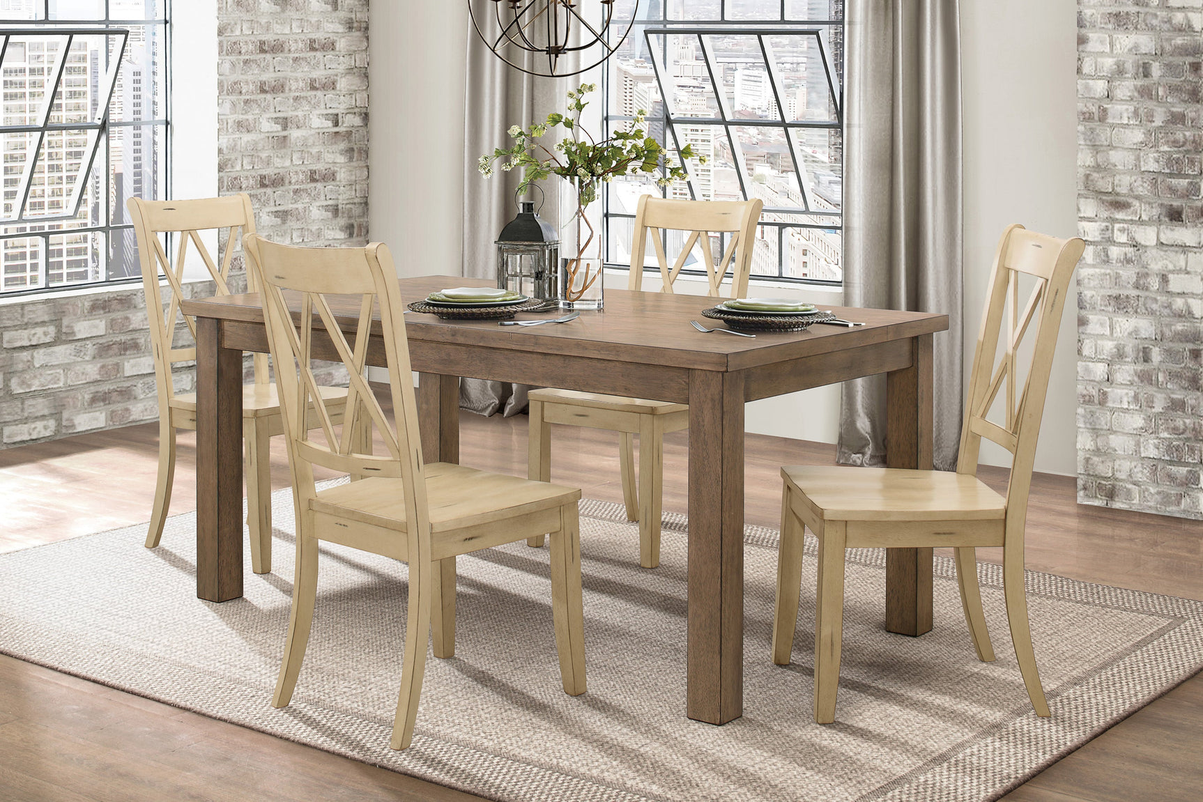 Janina Natural Dining Table - Ornate Home
