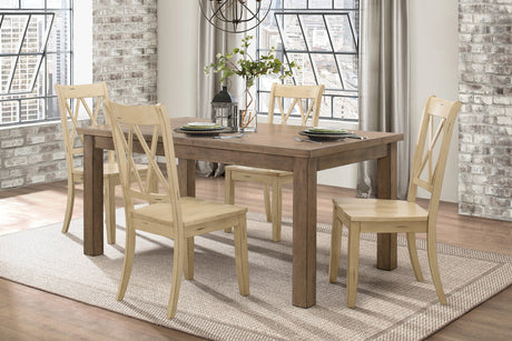 Janina Natural Dining Table - Ornate Home