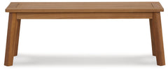 Janiyah Light Brown Outdoor Dining Bench - Ornate Home