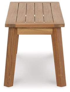 Janiyah Light Brown Outdoor Dining Bench - Ornate Home