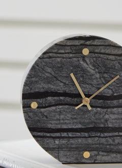 Janmour Black Table Clock - Ornate Home