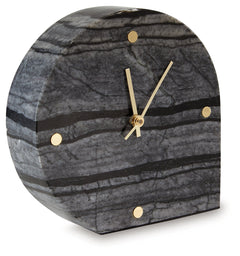Janmour Black Table Clock (Set of 2) - Ornate Home