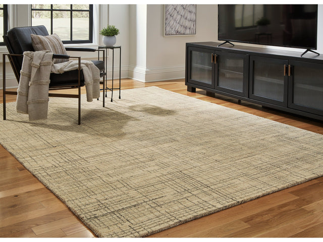 Janston Ivory/Gray/Tan Large Rug (Online Special Price) - Ornate Home