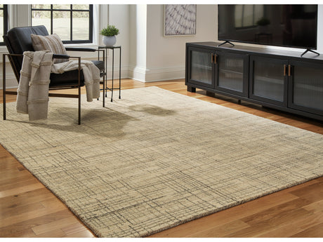 Janston Ivory/Gray/Tan Large Rug - Ornate Home