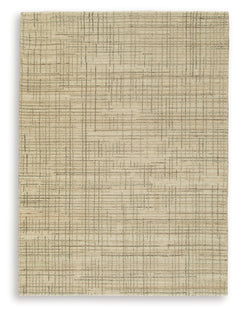Janston Ivory/Gray/Tan Medium Rug - Ornate Home