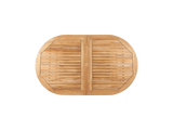 January Oval Teak Outdoor Dining Table with Double Extensions and Umbrella Hole - Ornate Home