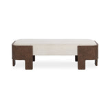 Janya Oat Cream Accent Bench - Ornate Home