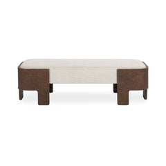 Janya Oat Cream Accent Bench - Ornate Home