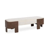 Janya Oat Cream Accent Bench - Ornate Home