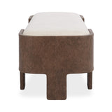 Janya Oat Cream Accent Bench - Ornate Home